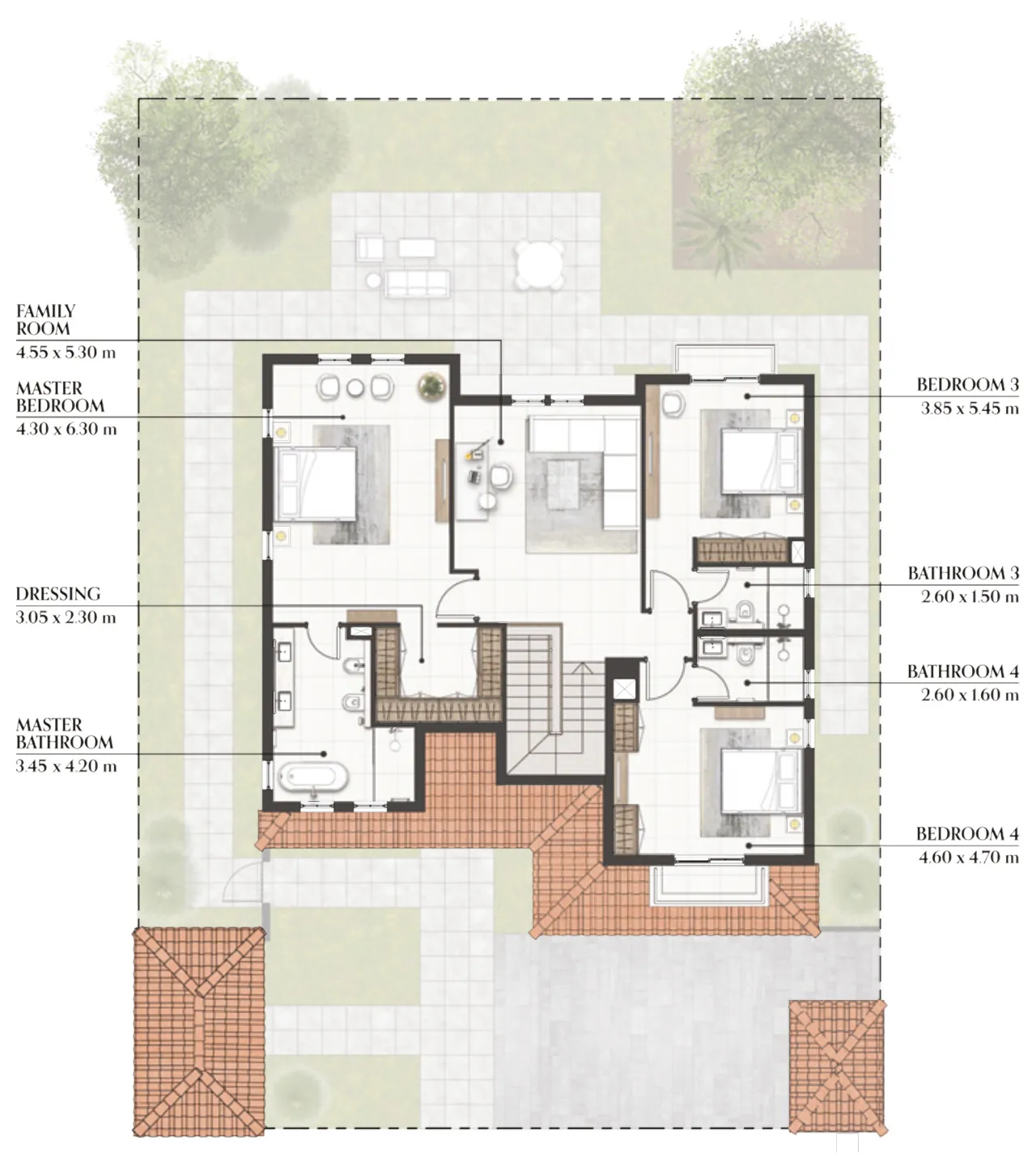 Sunset Bay 2 Bedroom Floor Plan